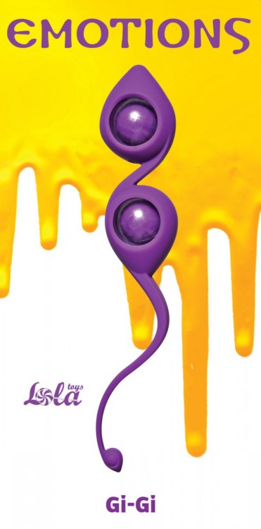 Фиолетовые вагинальные шарики Emotions Gi-Gi от Lola toys