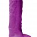 Фиолетовый фаллоимитатор на присоске Colours Pleasures 5  Dildo - 17,8 см. от NS Novelties
