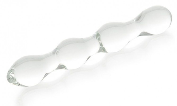 Стеклянный прозрачный фаллоимитатор - 18 см. от Sexus