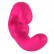Розовый страпон с вибрацией Sharevibe - 22 см. от Fun Factory