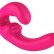Розовый страпон с вибрацией Sharevibe - 22 см. от Fun Factory
