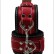 Чёрно-красные наручники на мягкой подкладке с фиксацией от X-Market Ltd