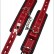 Чёрно-красные наручники на мягкой подкладке с фиксацией от X-Market Ltd
