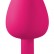 Большая розовая анальная пробка Emotions Cutie Large с фиолетовым кристаллом - 10 см. от Lola toys