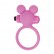 Розовое эрекционное виброкольцо TEDDY COCKRING SILICONE от Toyz4lovers