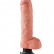 Телесный вибромассажер 10  Vibrating Cock with Balls - 25,4 см. от Pipedream