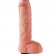 Телесный вибромассажер 10  Vibrating Cock with Balls - 25,4 см. от Pipedream