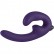 Фиолетовый страпон с вибрацией Sharevibe - 22 см. от Fun Factory