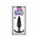 Гладкая черная анальная пробка Jelly Rancher T-Plug Smooth - 10,9 см. от NS Novelties