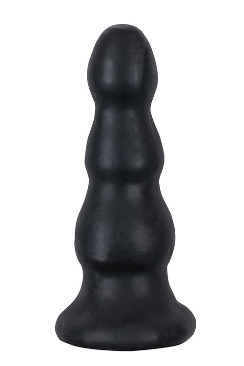 Гигантская чёрная анальная ёлочка MENZSTUFF IMMENSE STOPPER - 32,5 см. от Dream Toys