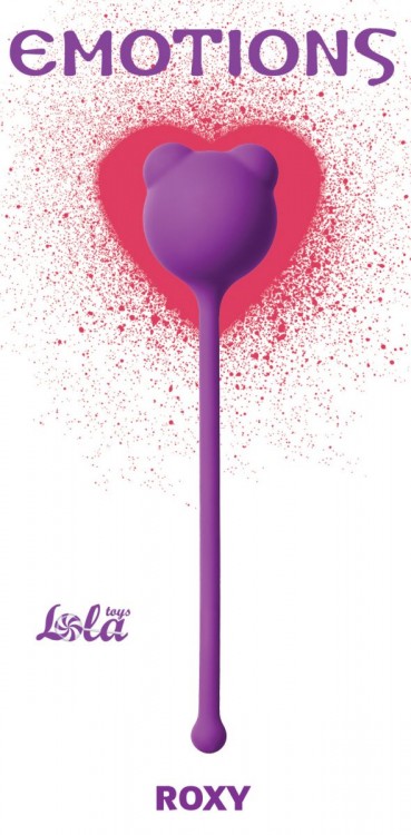 Фиолетовый вагинальный шарик Emotions Roxy от Lola toys