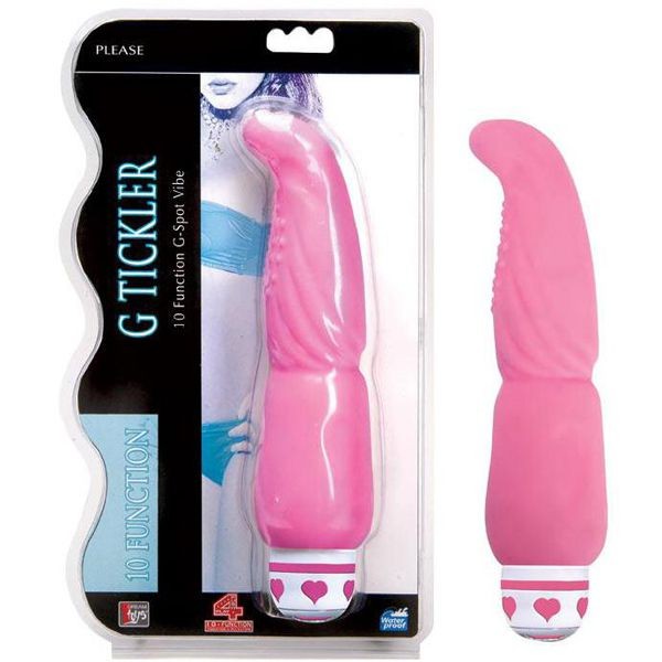 Розовый G-вибростимулятор G Tickler - 21,6 см. от Dream Toys