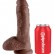 Коричневый фаллоимитатор 8  Cock with Balls - 21,3 см. от Pipedream