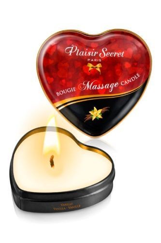 Массажная свеча с ароматом ванили Bougie Massage Candle - 35 мл. от Plaisir Secret