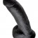 Чёрный фаллоимитатор 9  Cock with Balls - 22,9 см. от Pipedream
