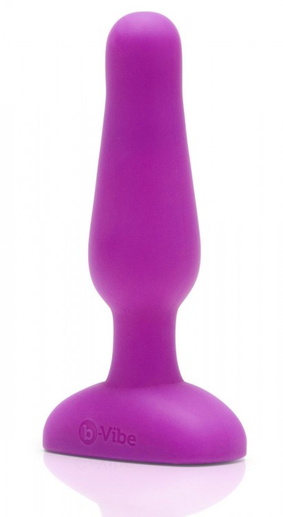 Анальная вибропробка NOVICE REMOTE CONTROL PLUG FUCHSIA - 10,2 см. от b-Vibe