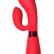 Красный вибратор Gina с клиторальным отростком - 20 см. от Indeep