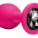 Средняя розовая анальная пробка Emotions Cutie Medium с чёрным кристаллом - 8,5 см. от Lola toys