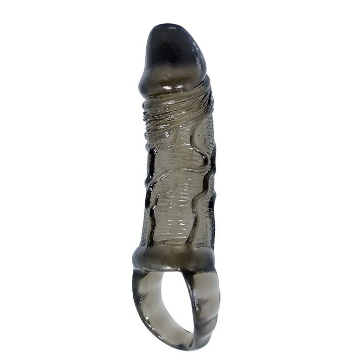 Фаллическая насадка на пенис с подхватом мошонки - 15 см. от Baile