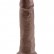 Коричневый фаллос-гигант 10  Cock - 25,4 см. от Pipedream