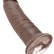Коричневый фаллос-гигант 10  Cock - 25,4 см. от Pipedream