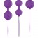 Набор фиолетовых вагинальных шариков Luxe O  Weighted Kegel Balls от NS Novelties