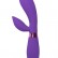 Фиолетовый вибратор Leyla с клиторальным отростком - 20,5 см. от Indeep
