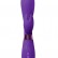 Фиолетовый вибратор Leyla с клиторальным отростком - 20,5 см. от Indeep