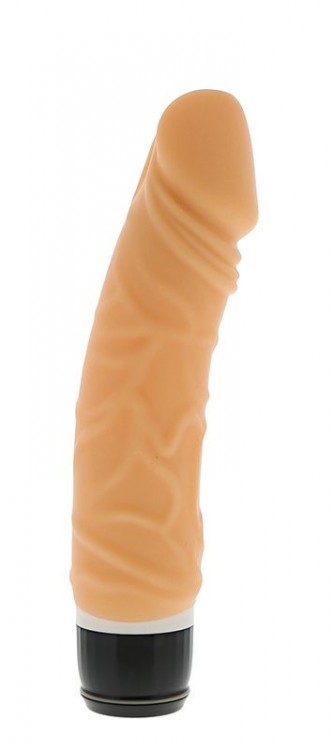 Реалистичный 7-скоростной вибратор PURRFECT SILICONE CLASSIC 6.5INCH FLESH - 16,5 см. от Dream Toys