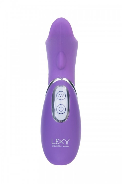 Фиолетовый вибратор Diana - 13,5 см. от Lexy