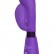 Фиолетовый вибратор Gina с клиторальным отростком - 20 см. от Indeep