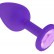 Фиолетовая силиконовая пробка с сиреневым кристаллом - 7,3 см. от Сумерки богов