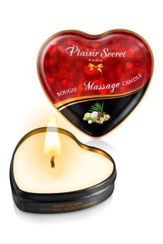 Массажная свеча с ароматом экзотических фруктов Bougie Massage Candle - 35 мл. от Plaisir Secret