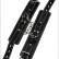 Чёрные кожаные наручники с фиксацией от X-Market Ltd