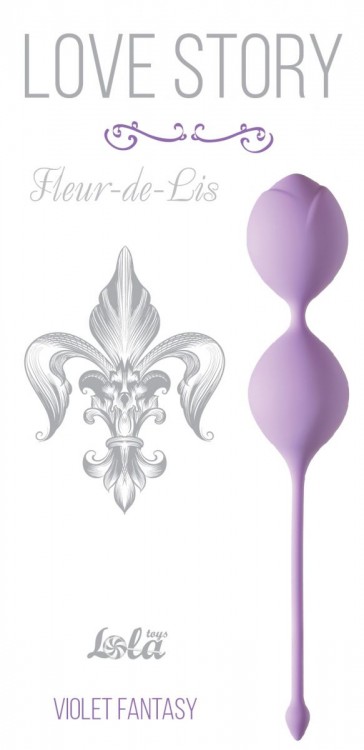Сиреневые вагинальные шарики Fleur-de-lisa от Lola toys