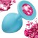 Средняя голубая анальная пробка Emotions Cutie Medium с розовым кристаллом - 8,5 см. от Lola toys