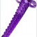 Фиолетовый анальный конус со спиралевидным рельефом - 16 см. от Eroticon