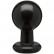 Круглая черная анальная пробка Classic Round Butt Plugs Large - 12,1 см. от Doc Johnson