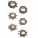 Набор из 6 дымчатых эрекционных колец MENZSTUFF 6PC STRECHEABLE RING SET от Dream Toys