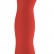 Красный страпон Deluxe Silicone Strap On 10 Inch с волнистой насадкой - 25,5 см. от Shots Media BV