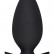 Большая черная силиконовая анальная пробка - 10,5 см. от Toy Joy