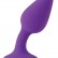 Фиолетовая гибкая анальная пробка INYA Queen - 11,9 см. от NS Novelties