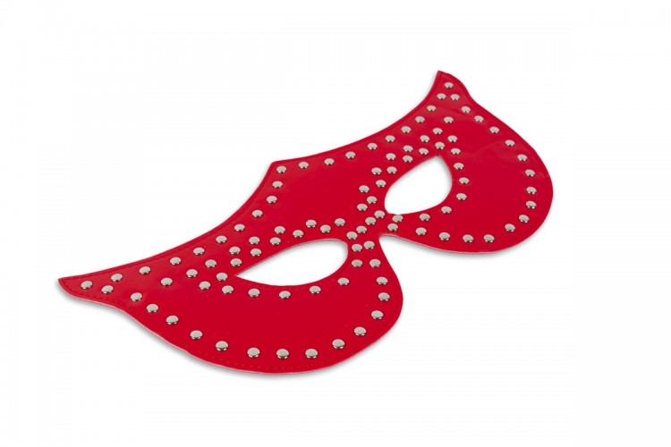 Таинственная красная маска с заклёпками от Пикантные штучки