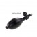 Чёрный расширяющийся анальный вибратор - 15,5 см. от Baile