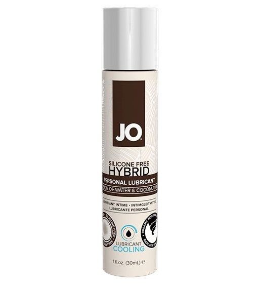 Водно-масляный лубрикант с охлаждающим эффектом JO Silicone free Hybrid Lubricant COOLING  - 30 мл. от System JO