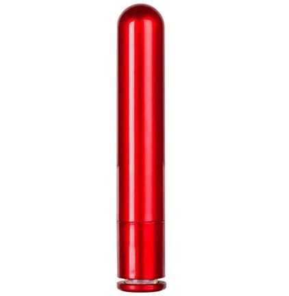 Красный гладкий вибратор METALLIX PETIT CORONA SMOOTH VIBRATOR - 11,5 см. от Dream Toys