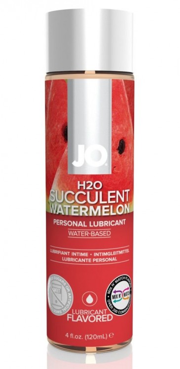Лубрикант на водной основе с ароматом арбуза JO Flavored Watermelon - 120 мл. от System JO
