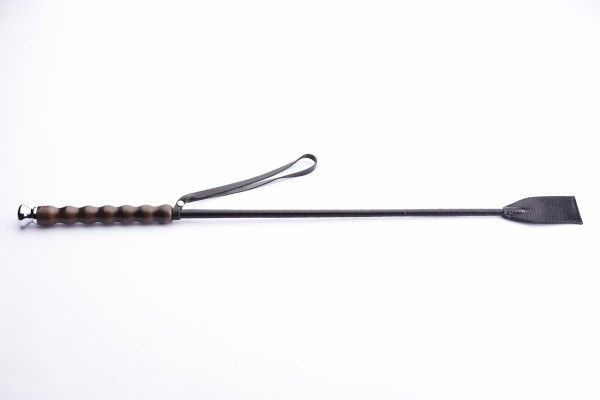 Чёрный стек с фигурной ручкой - 70 см. от Sitabella