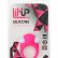 Розовое эрекционное кольцо LIT-UP SILICONE STIMU RING 6 от Dream Toys
