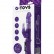 Фиолетовый вибратор с вращением бусин, клиторальным зайчиком и надёжной присоской от A-toys
